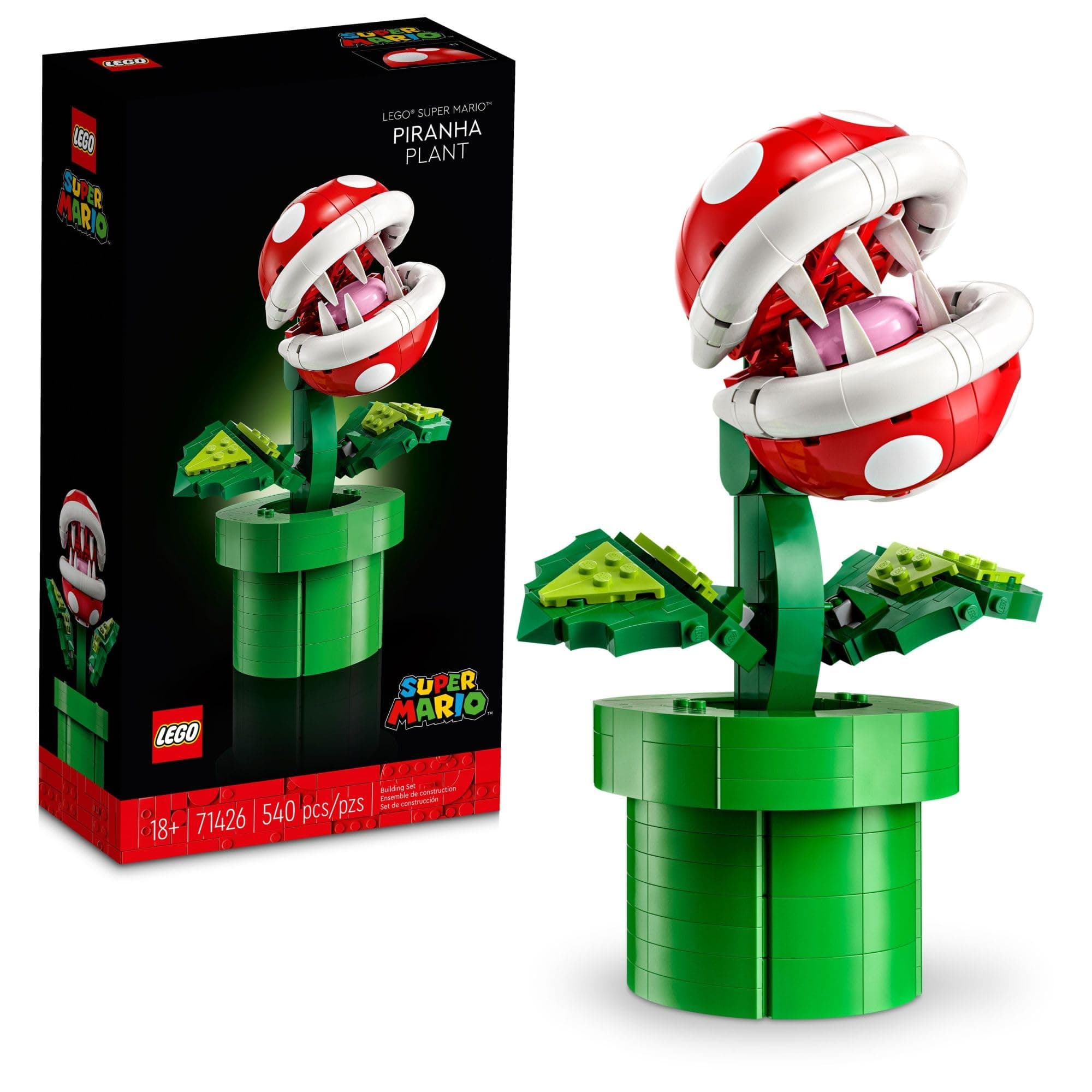 540-Piece LEGO Super Mario Piranha Plant Building Kit