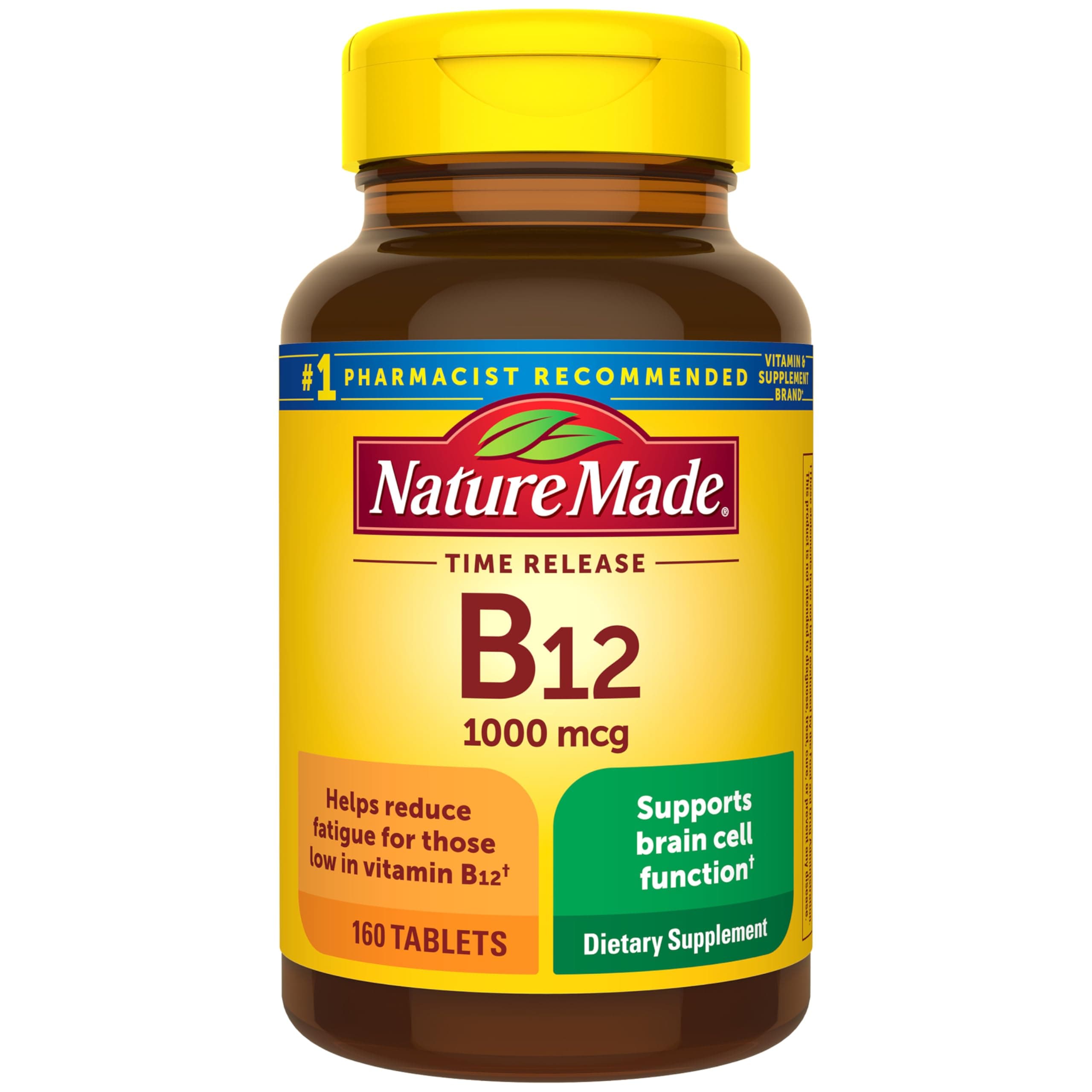 160-ct 1000mcg Nature Made Vitamin B12 Time Release Tablets