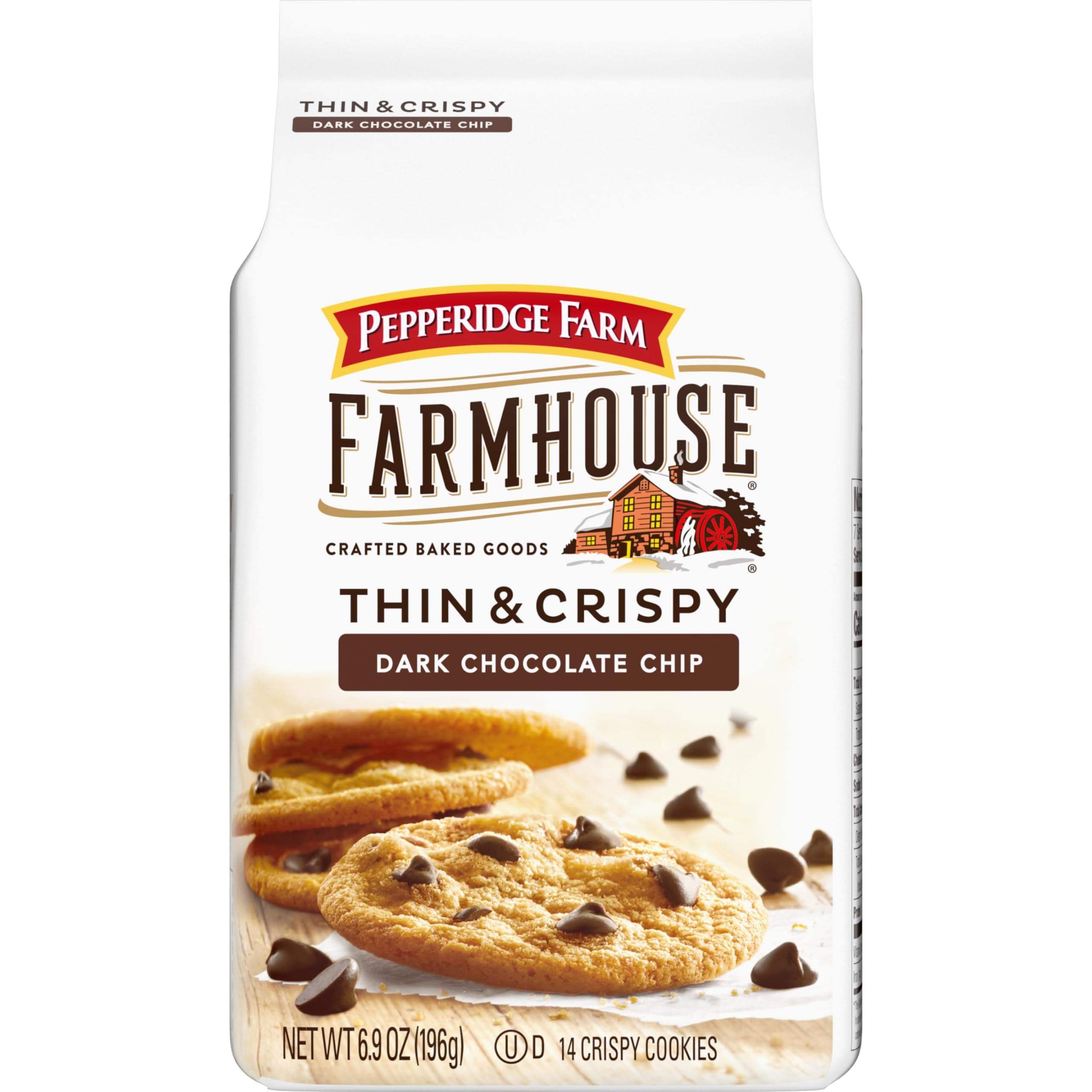 6.9-oz Pepperidge Farm Farmhouse Thin & Crispy Dark Chocolate Chip Cookies