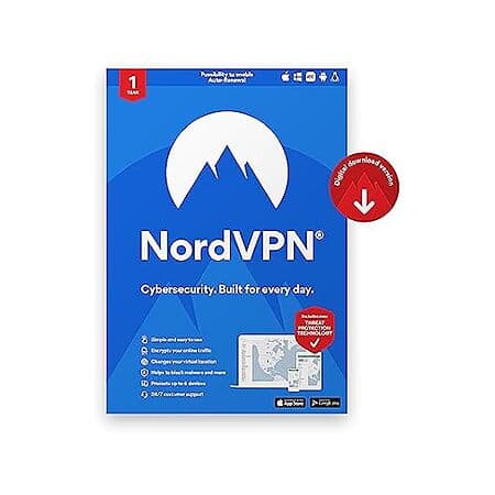 Woot! App: 1-Year NordVPN VPN/Cybersecurity Subscription (10-Device; Digital)